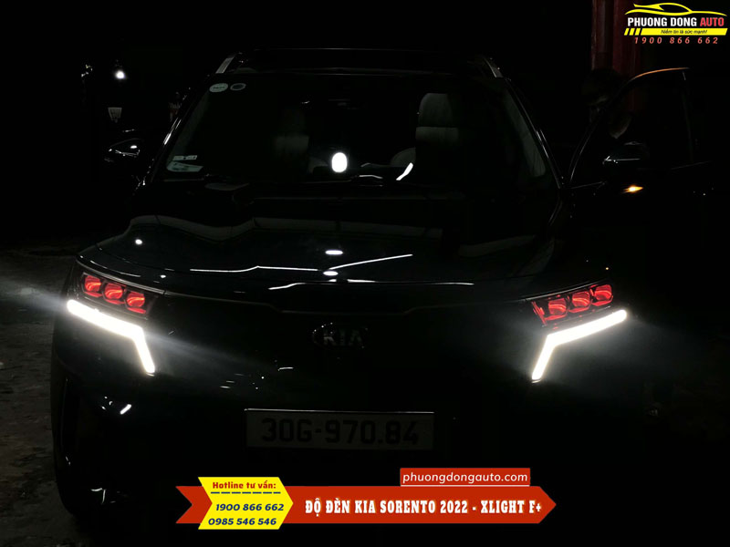 Độ đèn Kia sorento 2021 Với Xlight F+...