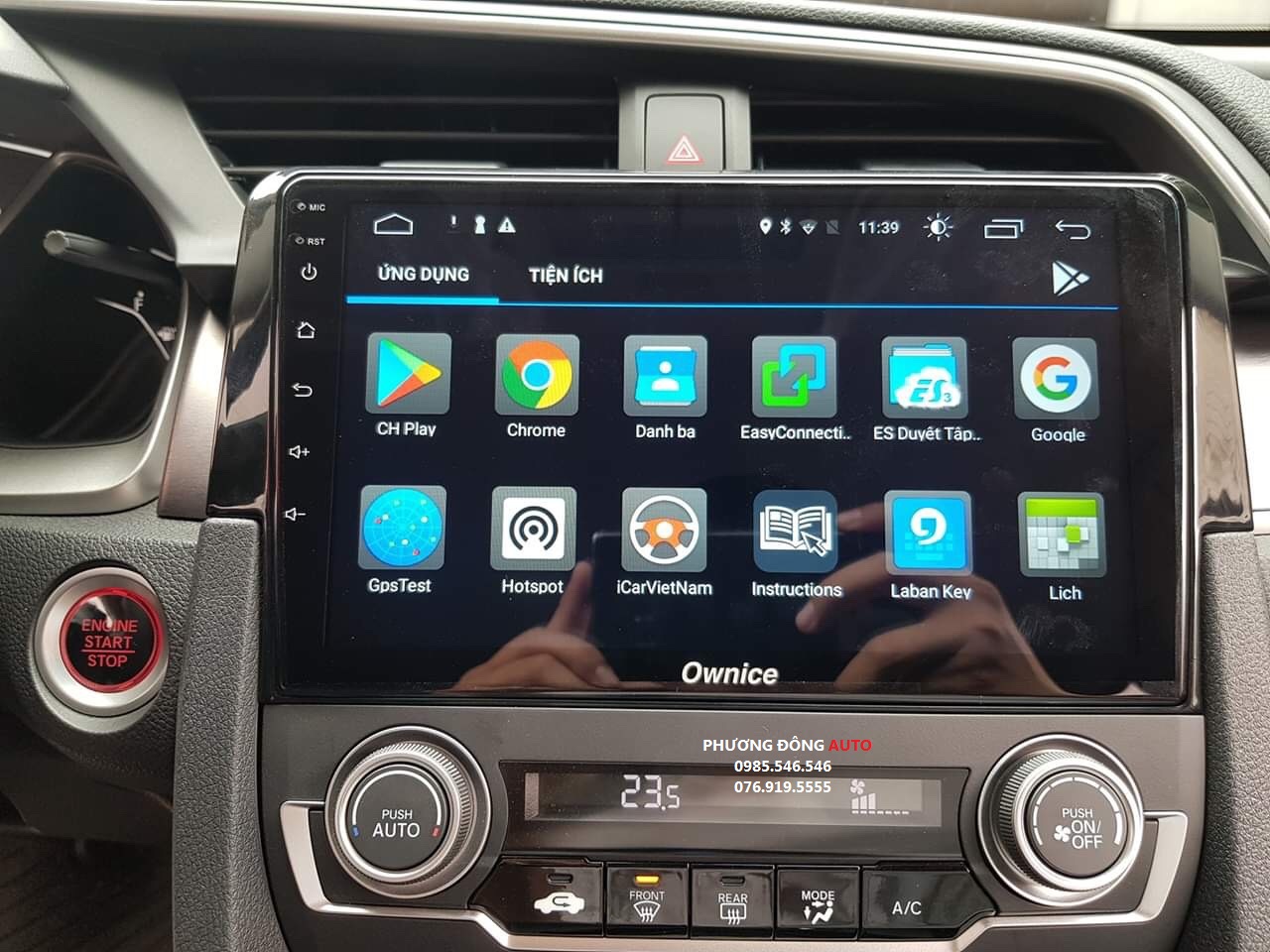 DVD Android theo xe Honda CIVIC 2019