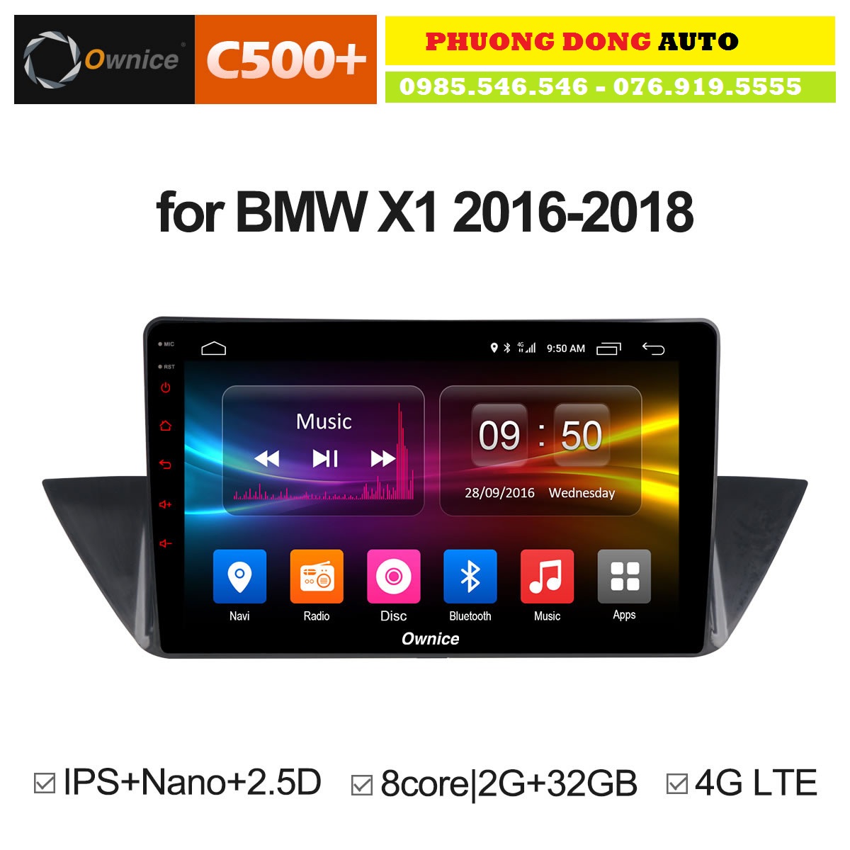 Mẫu DVD Android C500+ theo xe BMW