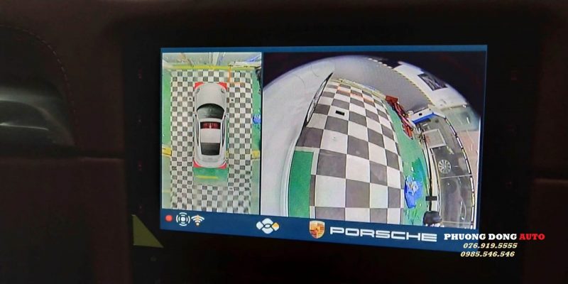 Camera 360 toàn cảnh ô tô DCT   Ghi hình kể cả khi tắt máy