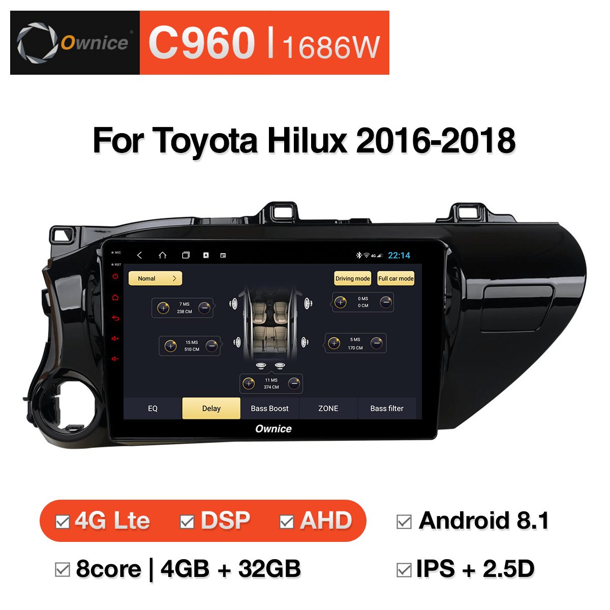 Tổng hợp DVD Android Ownice C960 cho Toyota