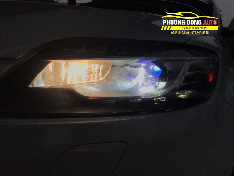 Độ đèn Audi Q7 Cực chất với bi Laser Tirtim S600