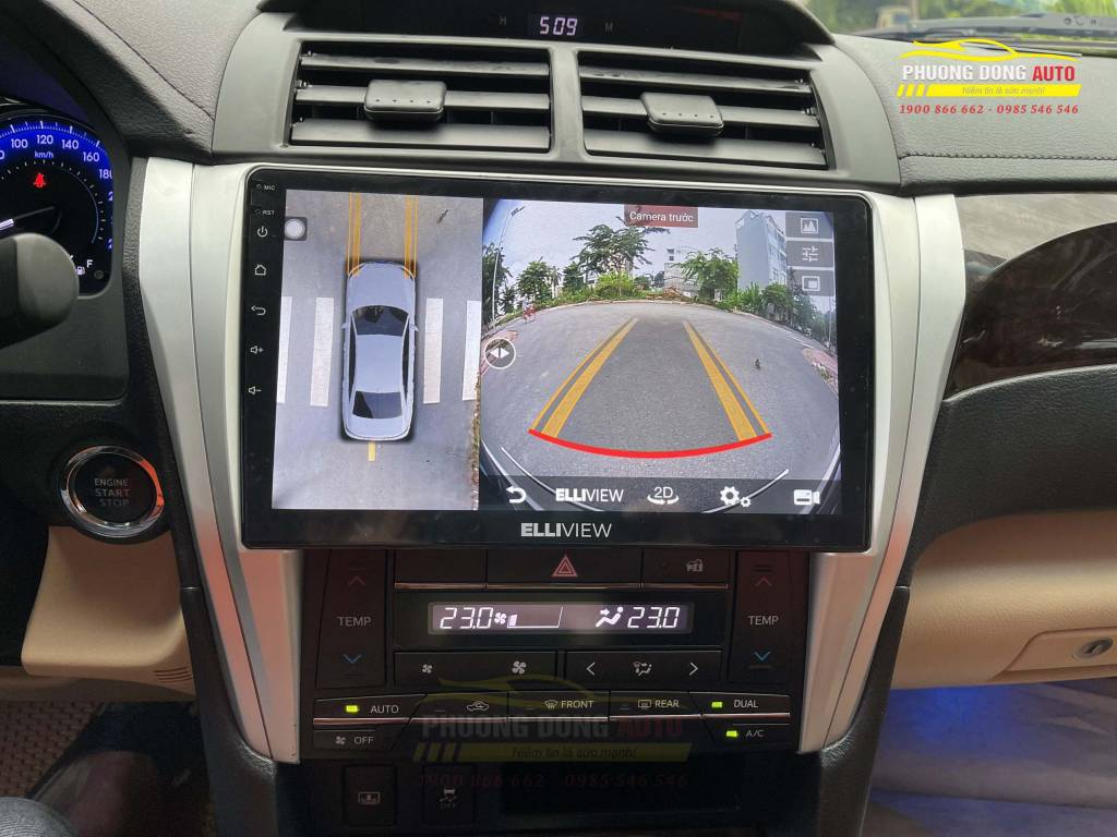 Màn hình Android Liền Camera 360 độ Toyota Camry