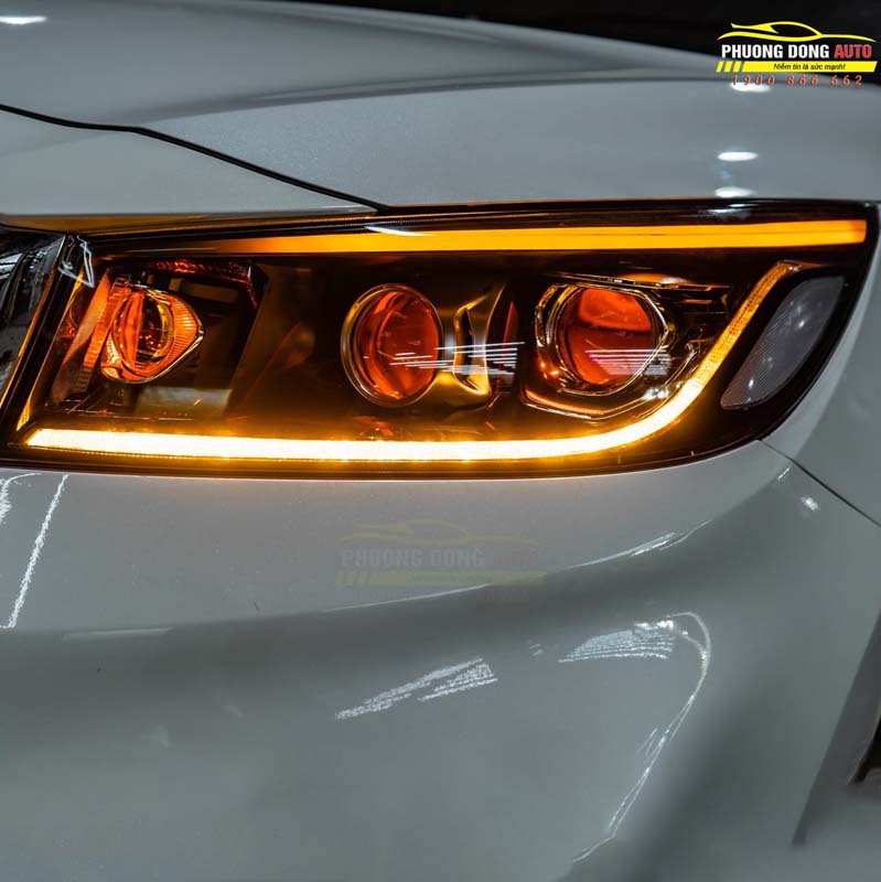 Độ đèn xe KIA Sedona - Bi Laser Titan Platinum Plus
