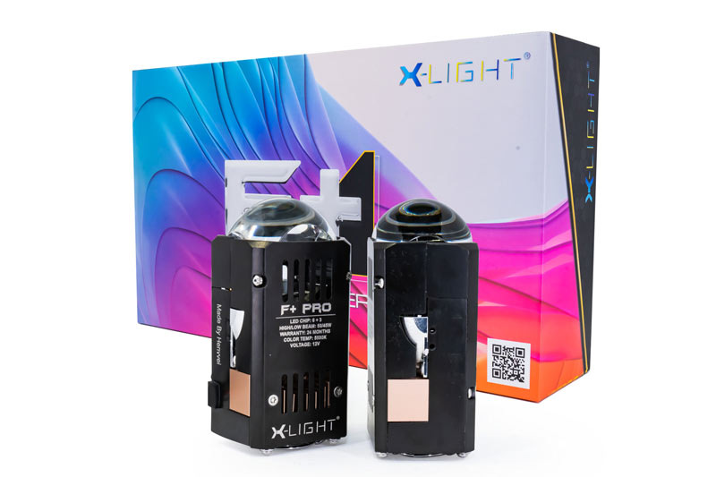 Bi Led Mini Xlight F+ Pro và F+ Ultra Siêu phẩm bi led 1.8 inch cho xe chóa đèn hẹp 