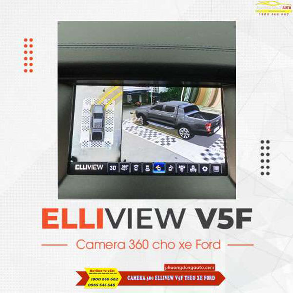 Camera 360 Elliview V5f theo xe Ford