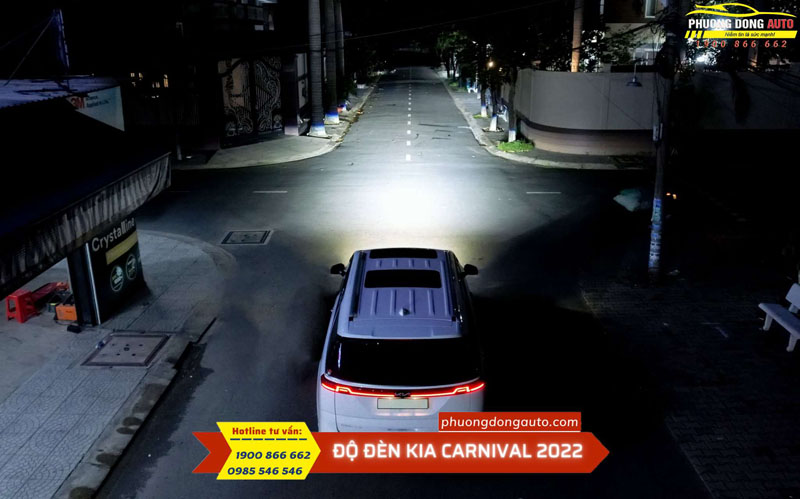 Độ đèn Kia Carnival 2022