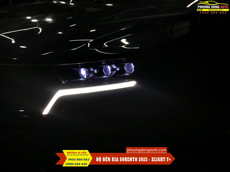 Độ đèn Kia sorento 2021 Với Xlight F+ 